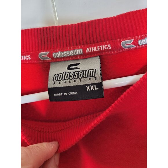 Ohio State Buckeyes Crewneck Sweatshirt Red XL Cotton blnd Embroidered Colosseum - Picture 7 of 7